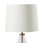 Glass Table Lamp 18"