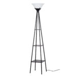 Metal Etagere Floor Lamp 69”