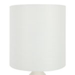 White Ceramic Table Lamp 21"