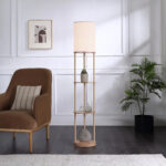 Wood Floor Lamp 62"