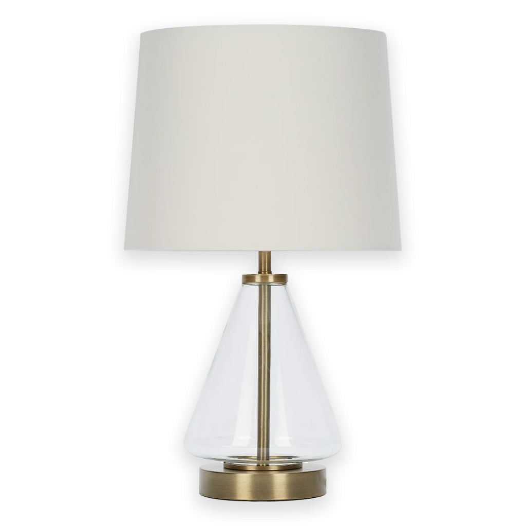 Glass Table Lamp 18 in