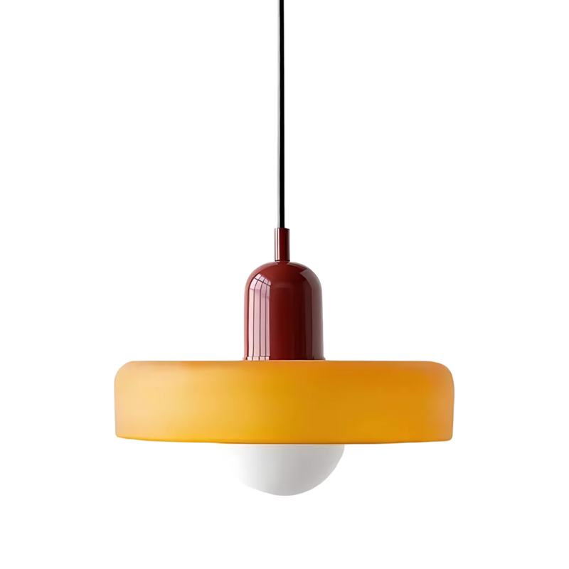 HaloGlow Pendant Lamp Amber Ruby