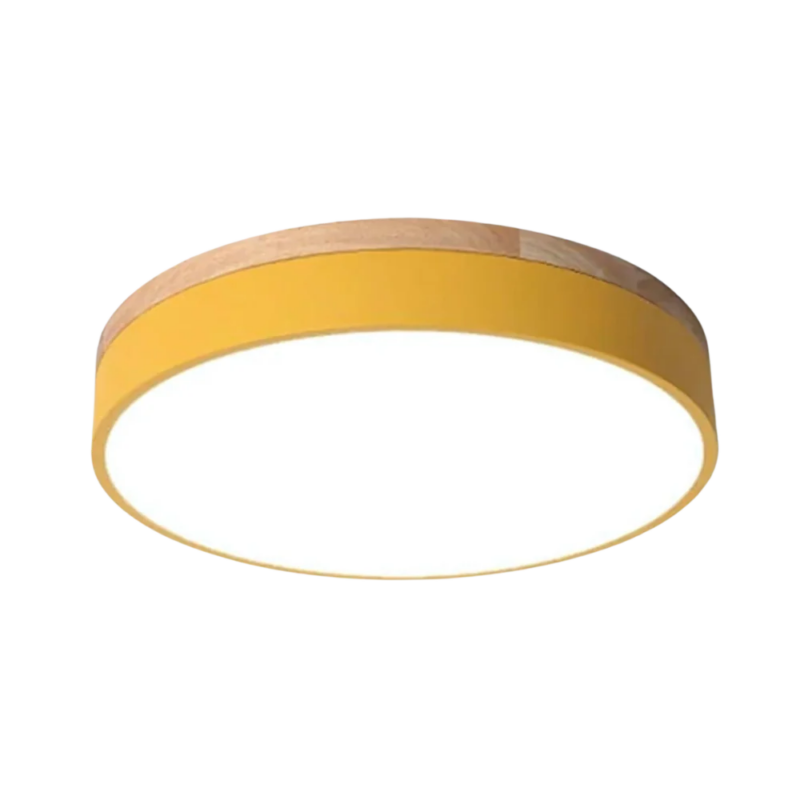 NordicGlow Minimalist Ceiling Lamp Yellow