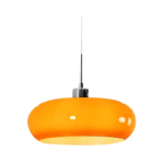 Vintage Bauhaus Pendant Light Orange