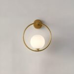 Modern Circle Wall Lamp Gold