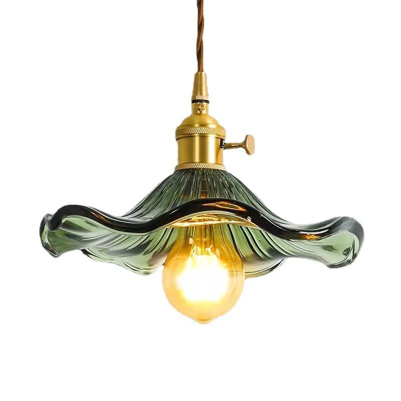 Elegant Rose Pendant Light Green