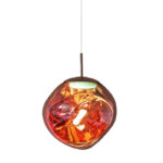 Melt Lava Modern Pendant Light Rose Gold